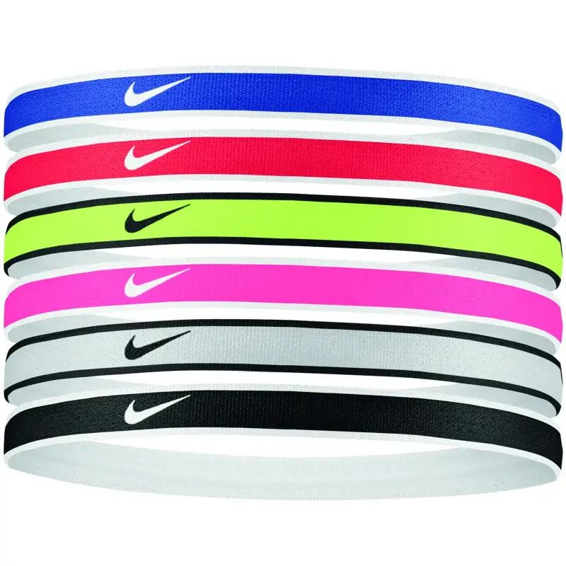 Set di 6 fasce da donna Nike Swoosh Sport Tipped