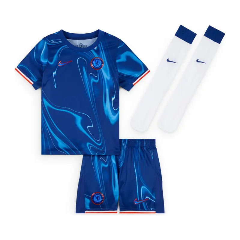 Set per la casa per bambini Chelsea Dri-FIT 2024/25 Bleu