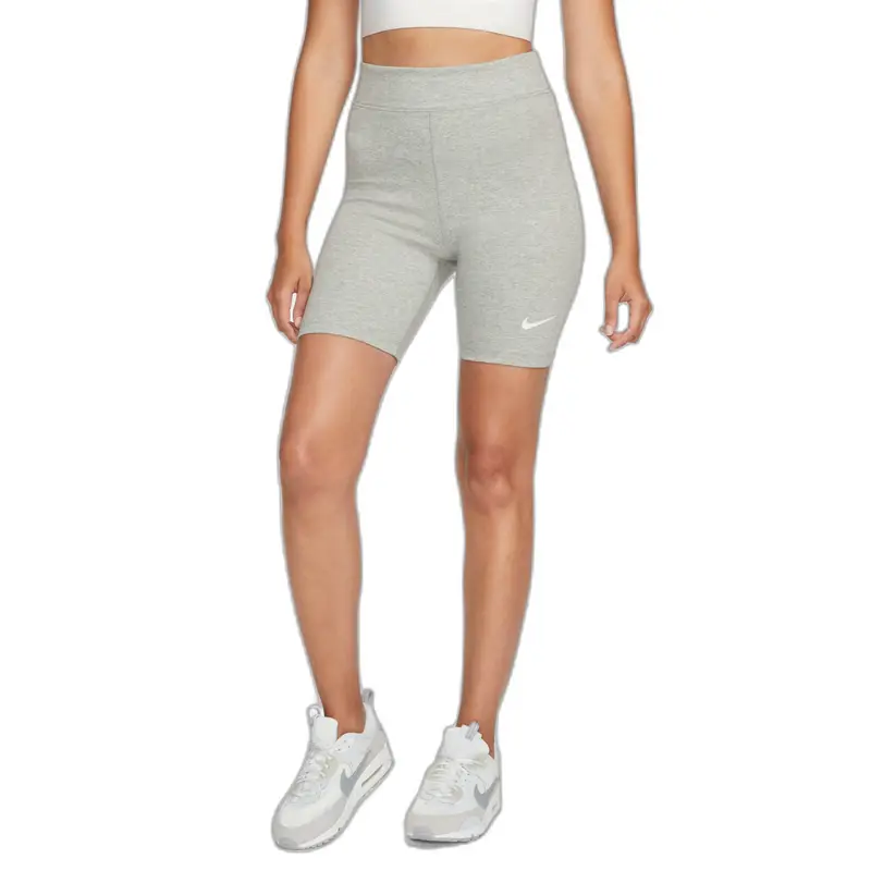 Short a vita alta da donna Nike Classics 8In Gris