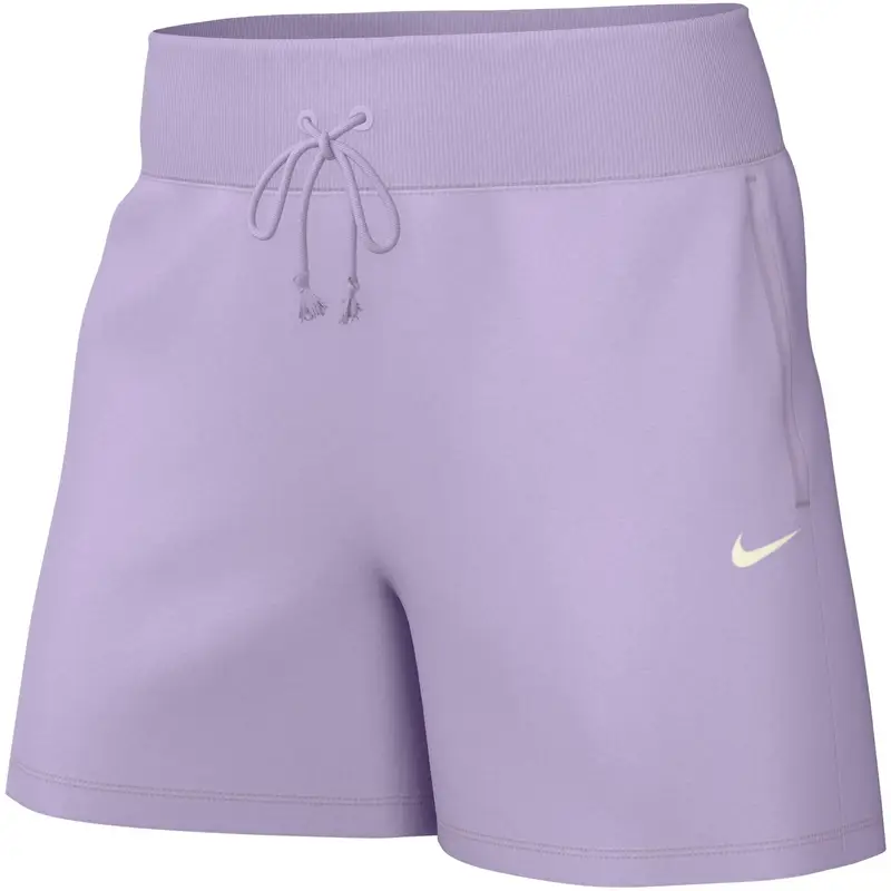 Short a vita alta Nike Phoenix Fleece Violet