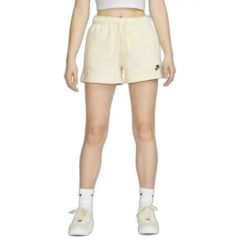 Short da donna Nike Club Fleece Beige