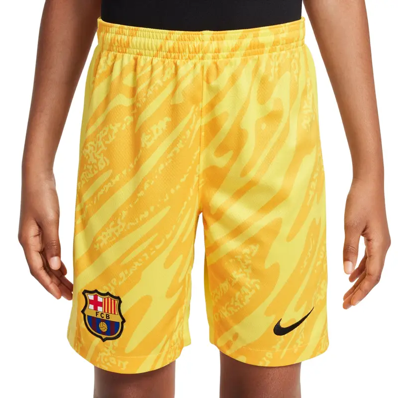 Short da portiere per bambini FC Barcelone 2024/25 Jaune