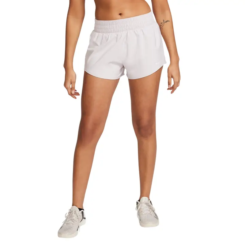 Short foderati da donna a vita medio-bassa Nike One Dri-FIT Violet
