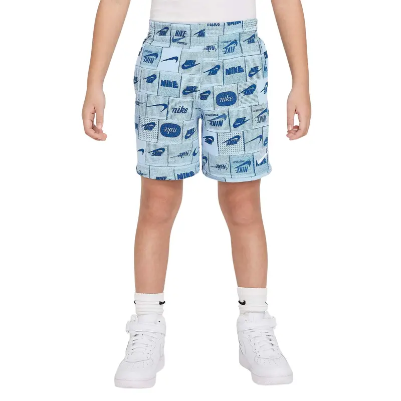 Short per bambini Nike Club French Terry Bleu