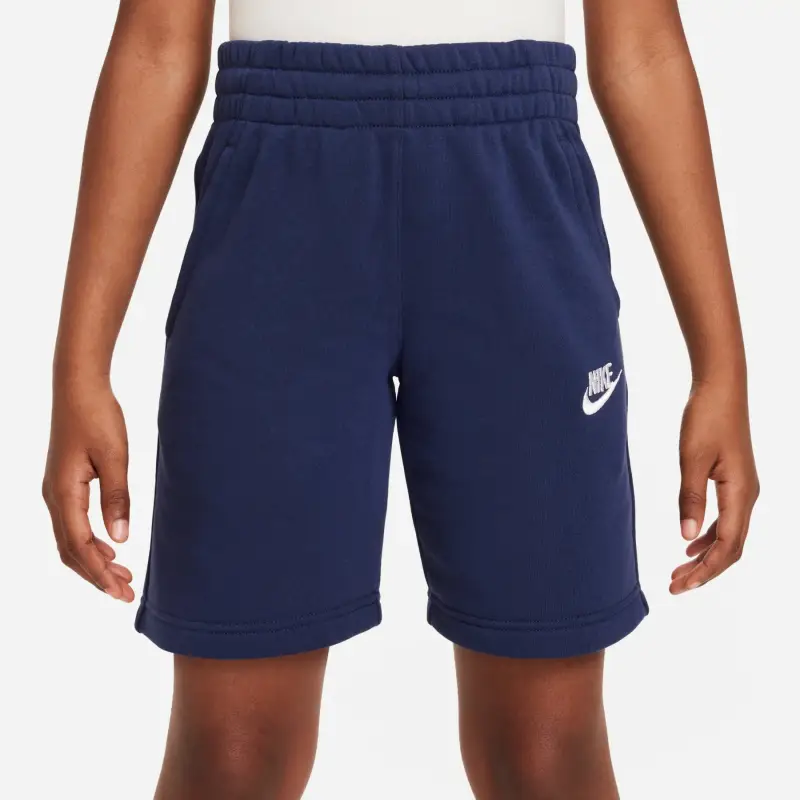Short per bambini Nike Club FT LBR Bleu