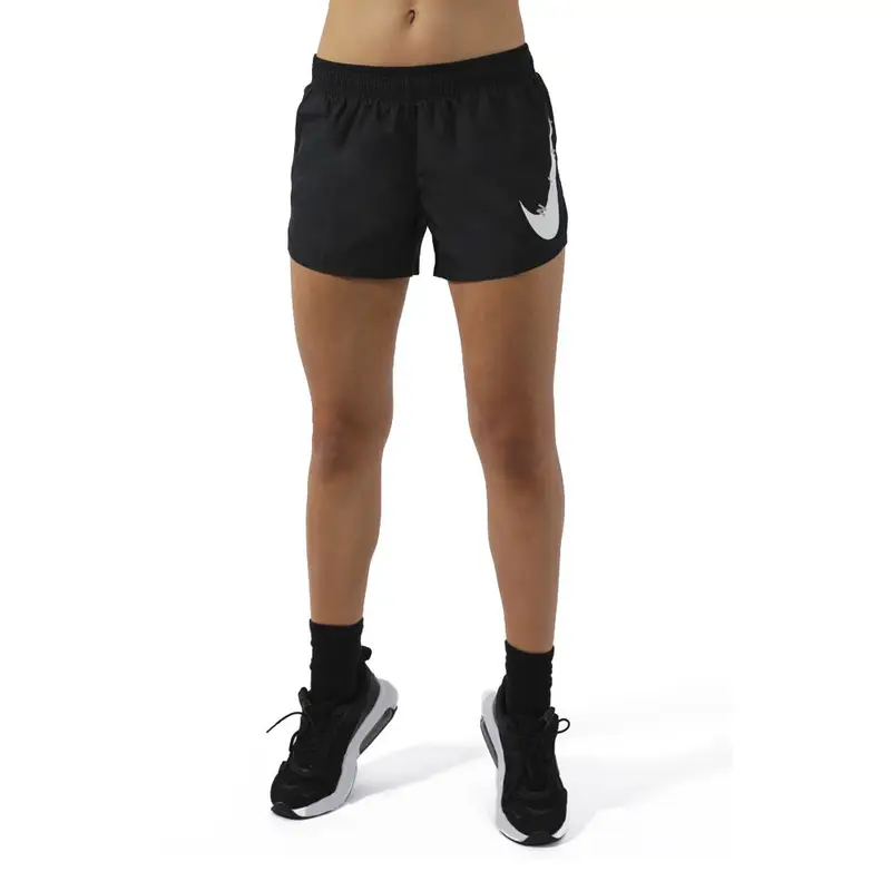 Short Running Swoosh Nero Bianco Donna L