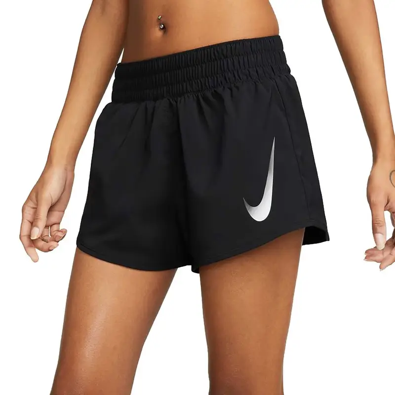 SHORT VENEER SWOOSH DONNA Nero