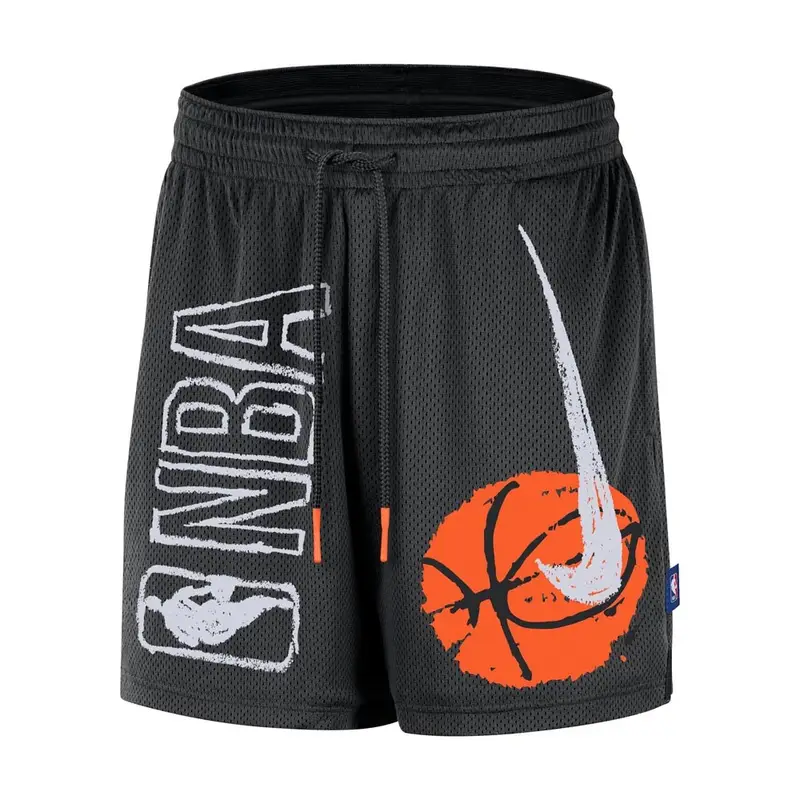 Shorts Basket Nba Team 31 Nero Ornge Uomo M