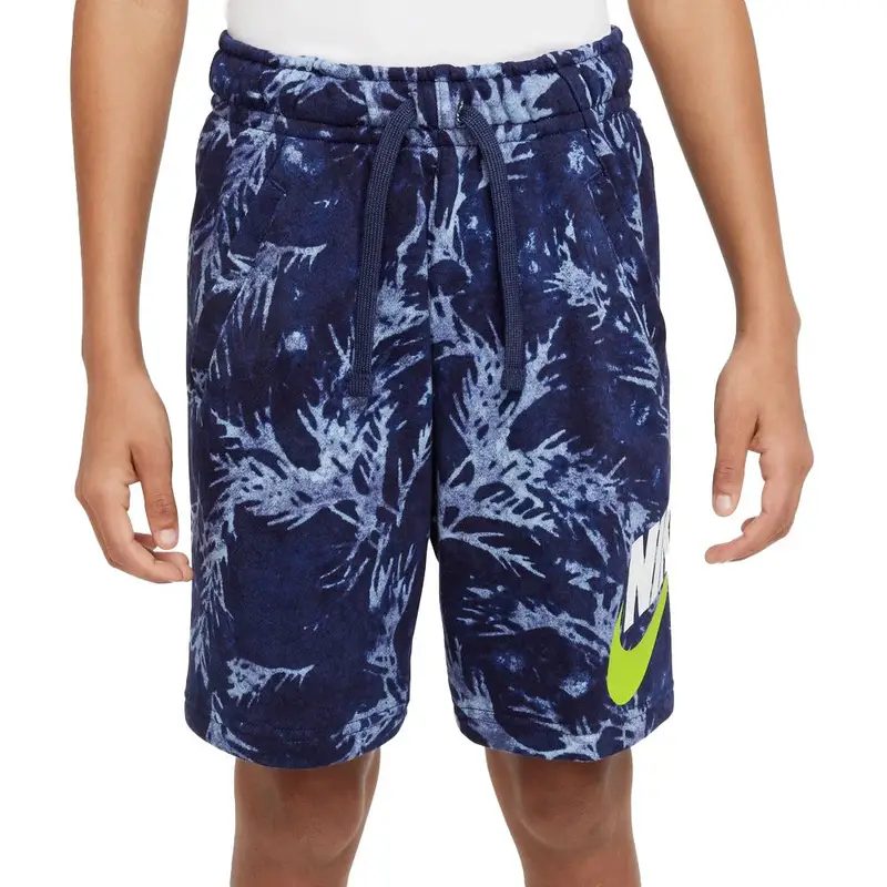 Shorts Camo Leaf Blu Ragazzo S - Ragazzo