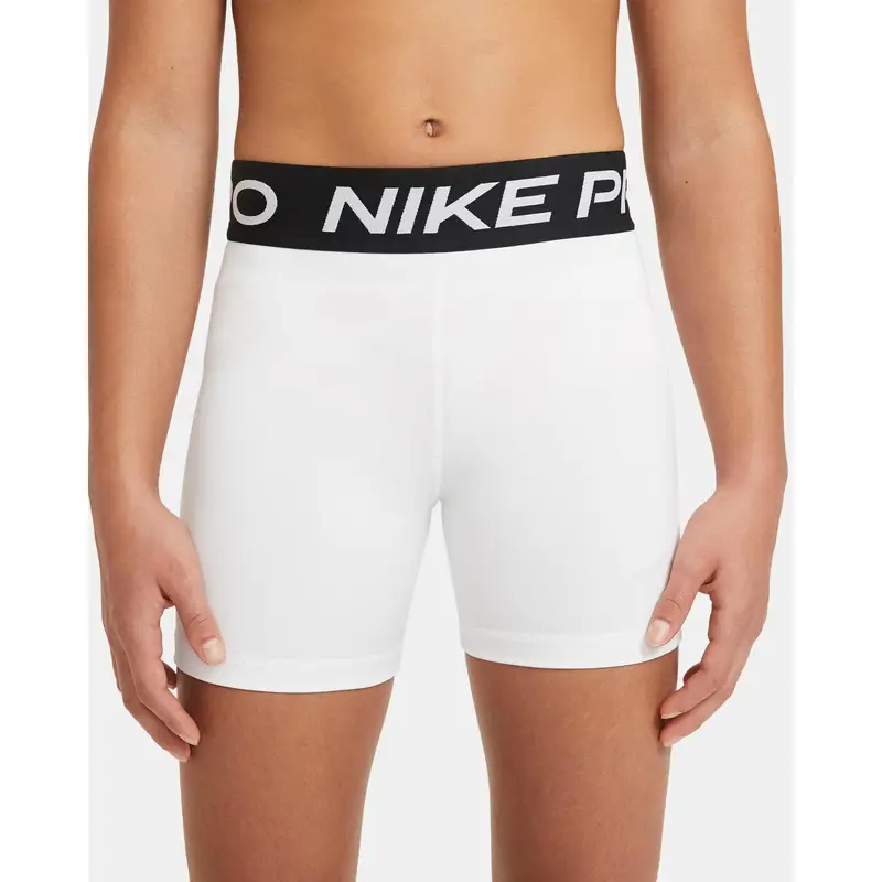 Shorts da bambina Nike Pro Blanc