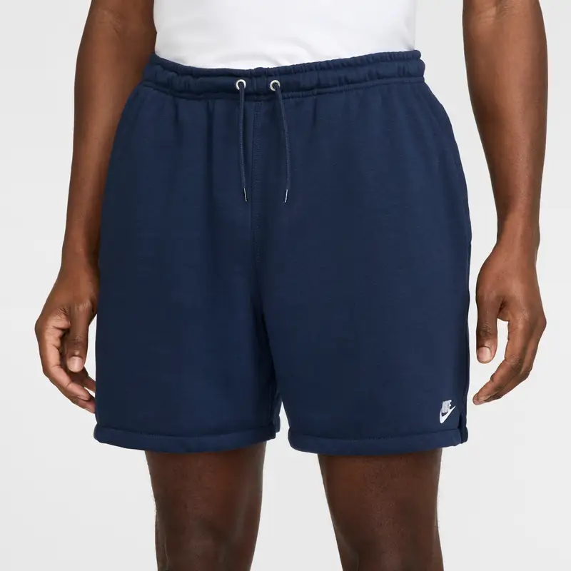 Shorts in pile Nike Club Bleu