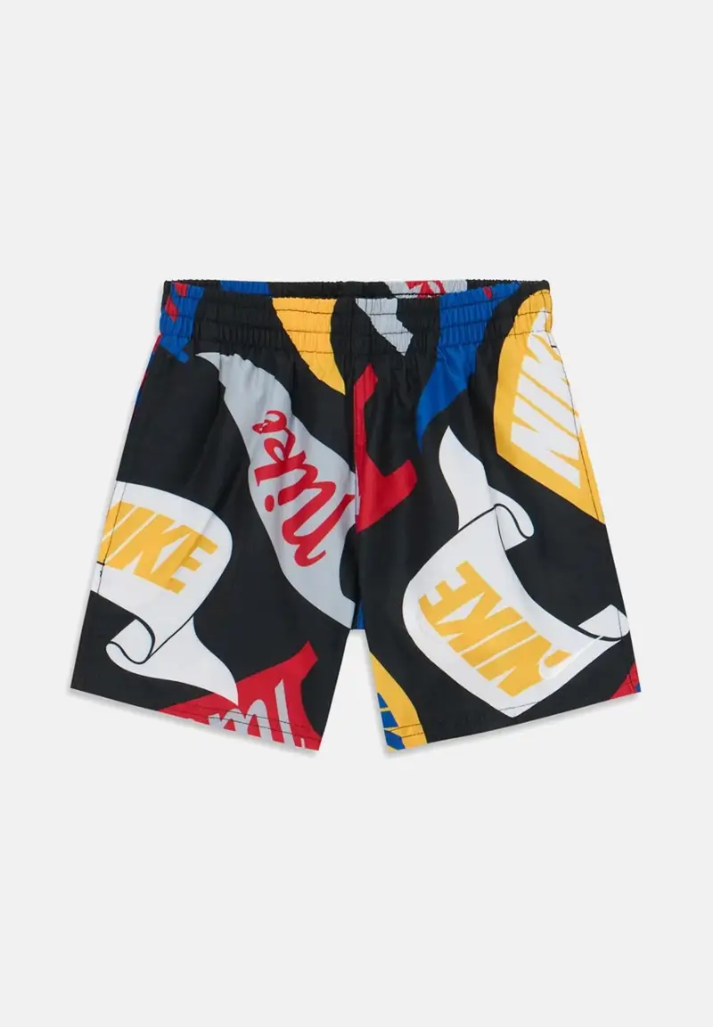 NIKE Shorts mare nero da bambino con stampa logo