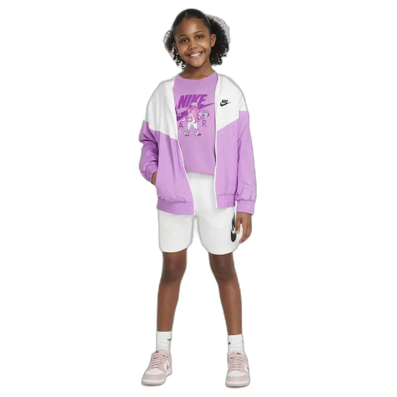 Shorts per bambini Nike Club Fleece Blanc