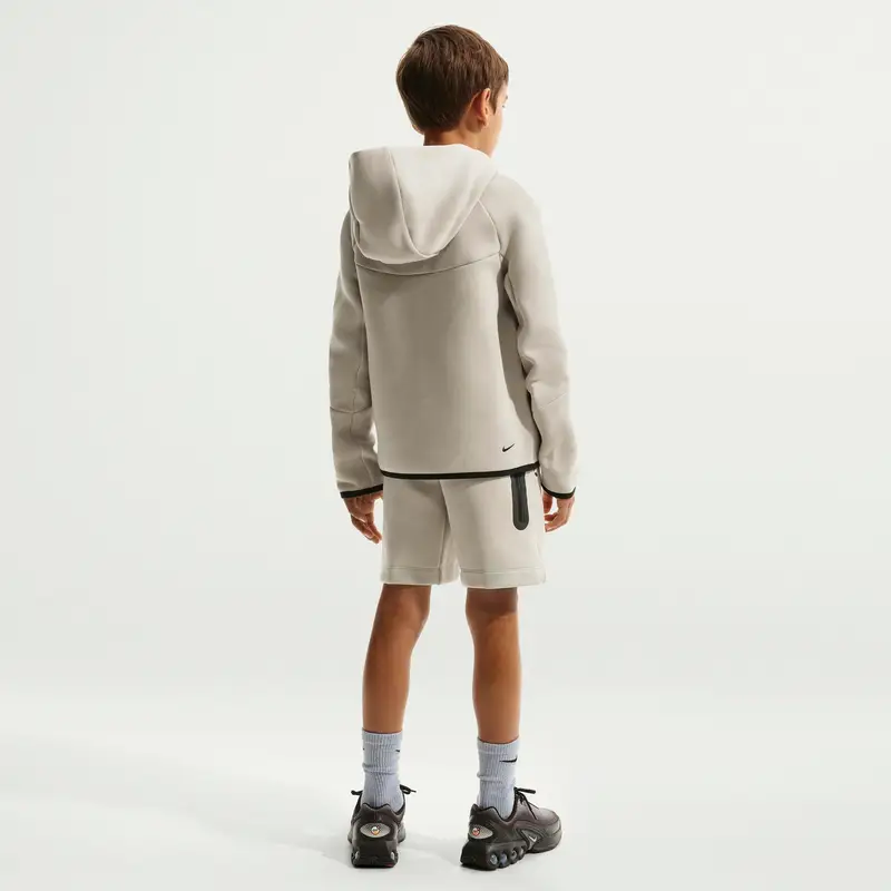 Shorts per bambini Nike Tech Fleece Blanc
