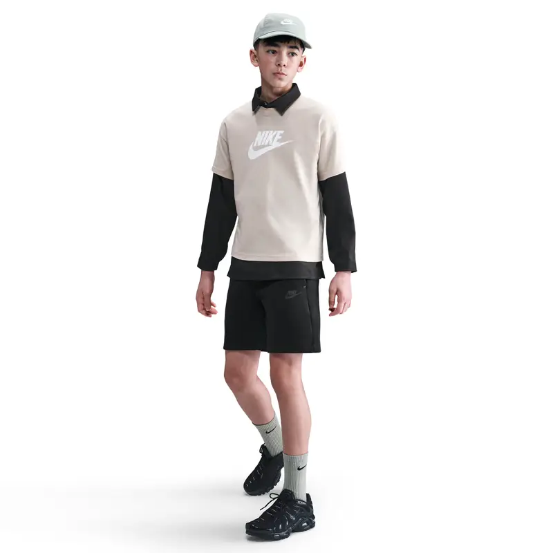 Shorts per bambini Nike Tech Noir