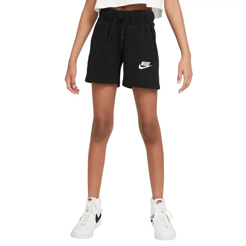 Shorts per ragazze Nike Sportswear Club Noir