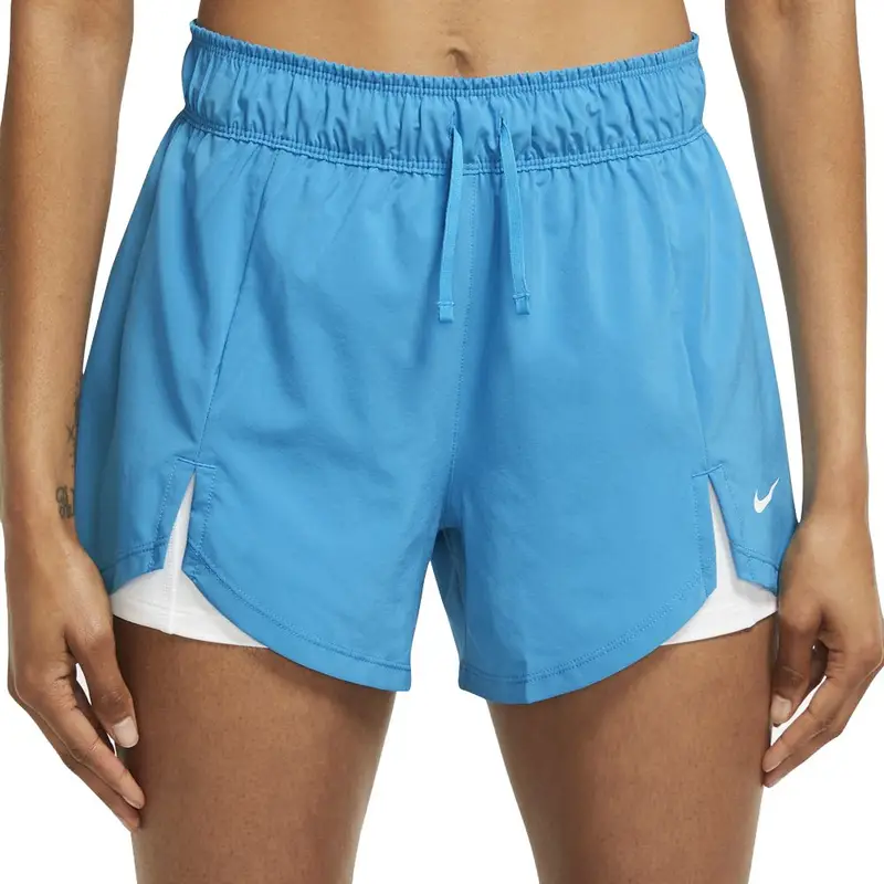 Shorts Sportivi 2 In 1 Azzurro Donna L