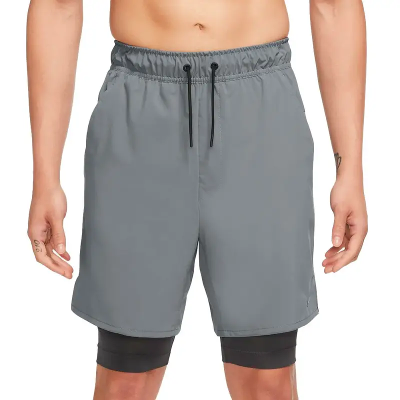 Shorts Sportivi 2In1 Grigio Uomo S