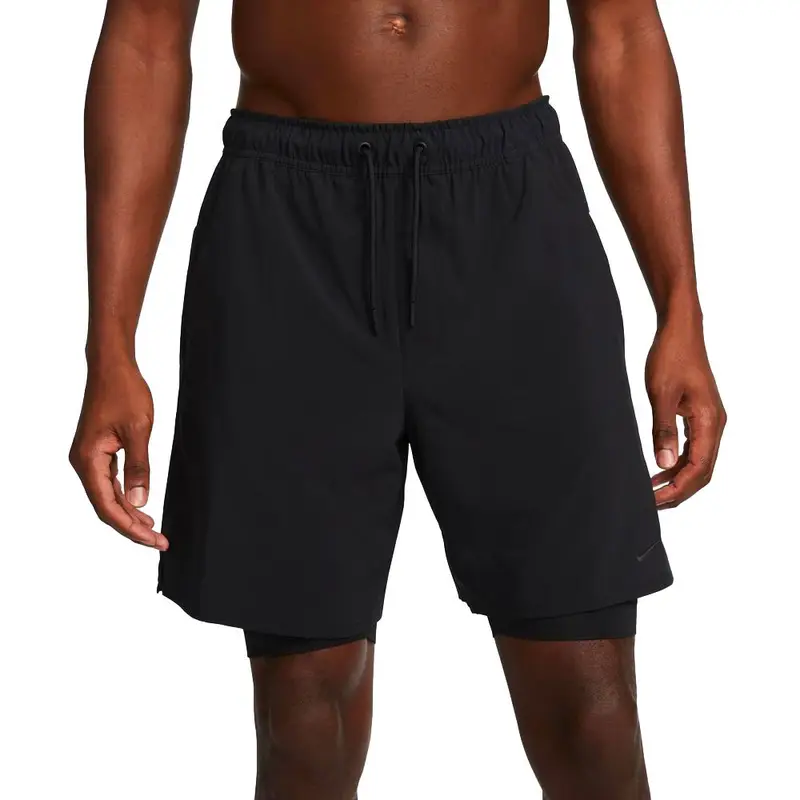 Shorts Sportivi 2In1 Nero Uomo XL