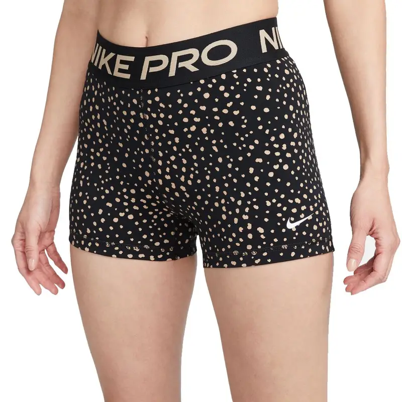 Shorts Sportivi Animal Print Nero Donna L