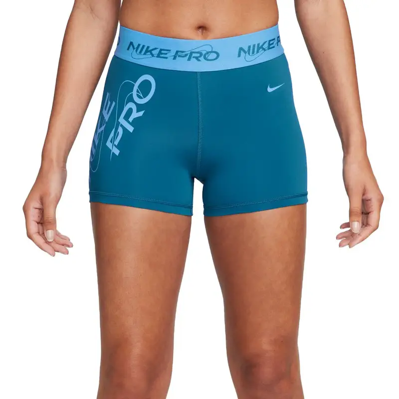 Shorts Sportivi Pro Train 3In Blu Donna L