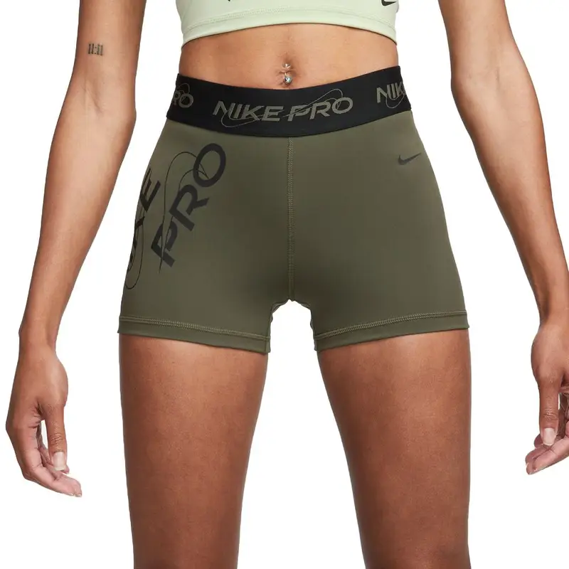 Shorts Sportivi Pro Train 3In Verde Donna L