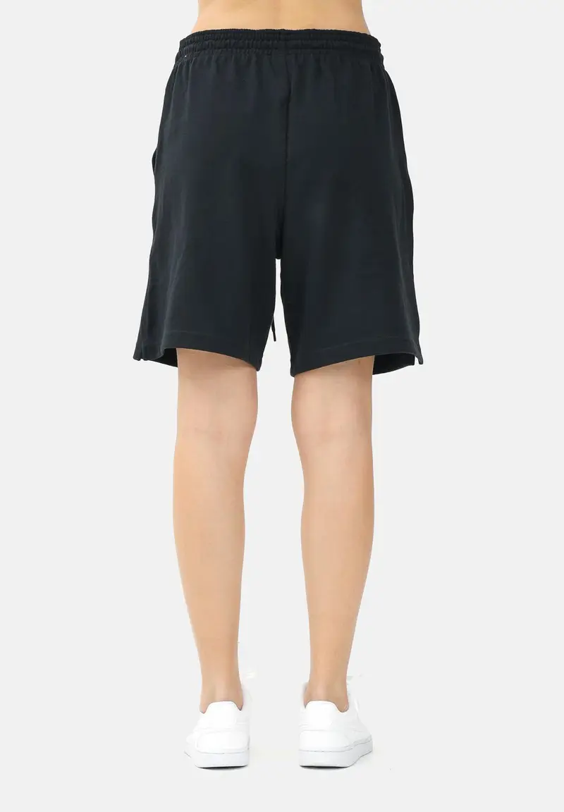 NIKE Shorts sportivo nero per uomo e donna con ricamo logo miniatura 2