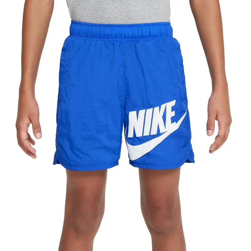 Shorts Wovent Logo Blu Bambino L