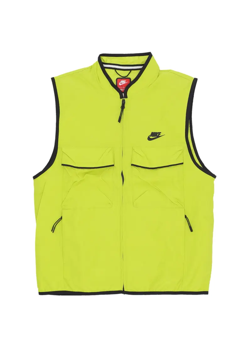 Smanicato Uomo Tech Woven Vest Bright Cactus/bright Cactus/black