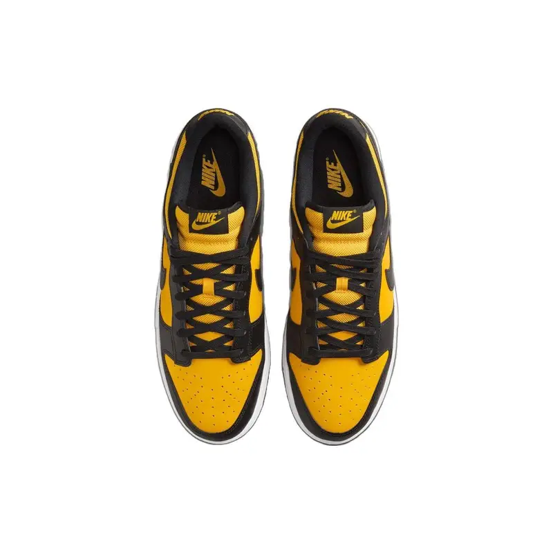Sneaker da uomo Nike Dunk Low Reverse Goldenrod Giallo Nero Oro Università FZ4618-001 46 miniatura 4