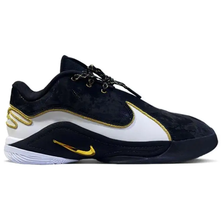 Sneaker da uomo Nike LeBron 22 EP Mogul Bianco Nero Oro Metallizzato HV8453-100 42 5 miniatura 2