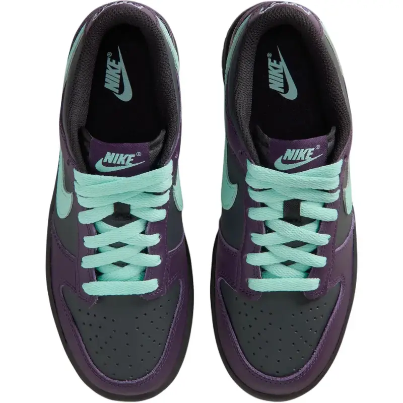 Sneaker Nike Dunk Low GS Wizard per Bambini Viola Fumo-Grigio Artigiano-Teal FB9109-013 37 5 miniatura 4