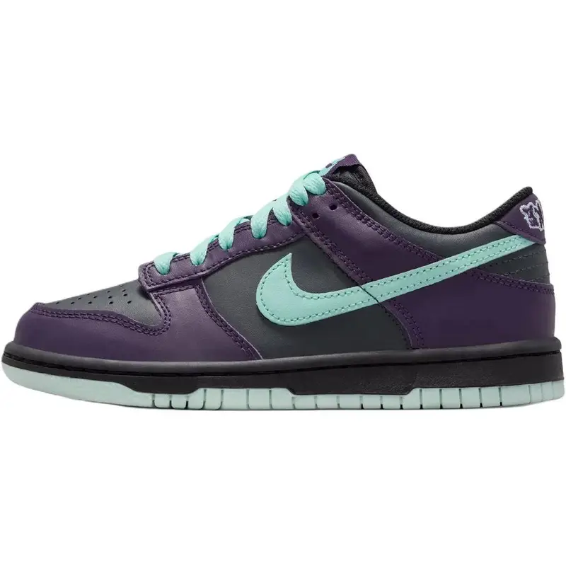 Sneaker Nike Dunk Low GS Wizard per Bambini Viola Fumo-Grigio Artigiano-Teal FB9109-013 37 5