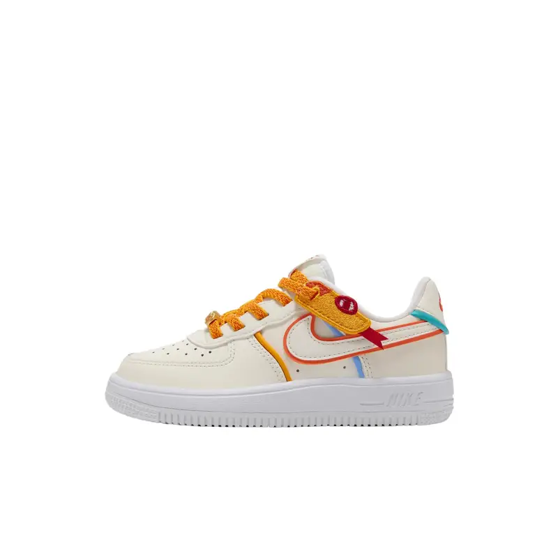 Sneaker Nike Force 1 Low LV8 EasyOn PS Anno del Serpente Bambini Crema Vela Bianco HV6004-111 27