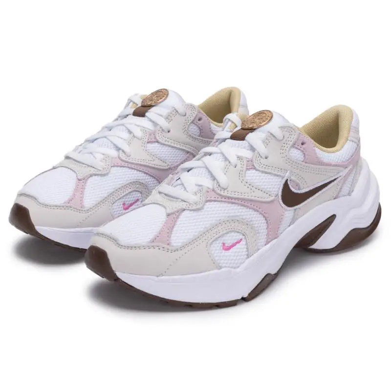 Sneakers Casual da Donna Nike AL8 Bianco Rosa Marrone HM3691-130 40 5 miniatura 5