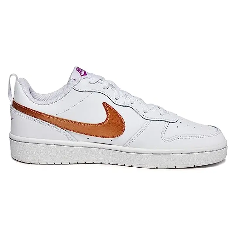 NIKE -SNEAKERS -CHIUSURA CON LACCI -TOMAIA IN PELLE -FODERA IN TESSUTO -SUOLA IN GOMMA bianco BIANCO/ORO miniatura 2