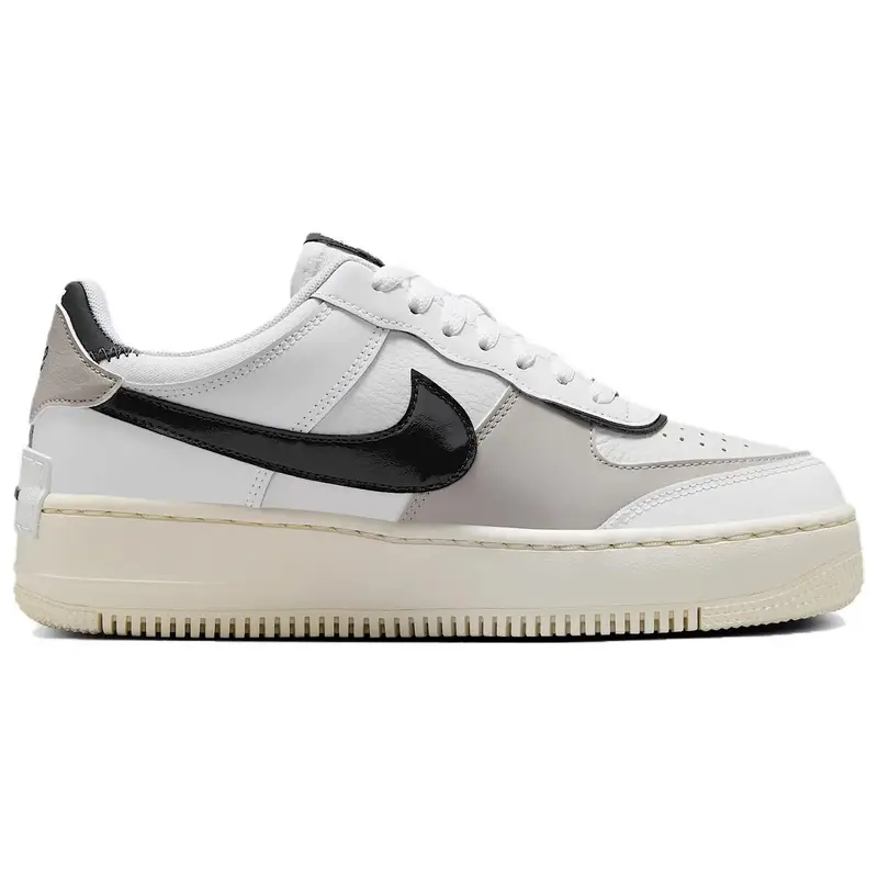 Sneakers da donna Nike Air Force 1 Low Shadow Bianco Grigio College Tinta Platino Off Noir DZ1847-110 38 miniatura 2