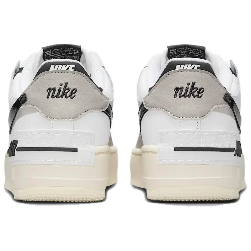 Sneakers da donna Nike Air Force 1 Low Shadow Bianco Grigio College Tinta Platino Off Noir DZ1847-110 38 miniatura 3