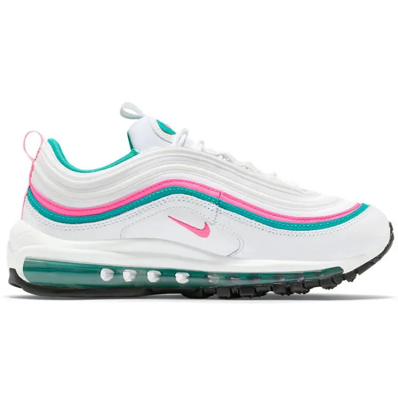 Sneakers da Donna Nike Air Max 97 Bianco Rosa Verde Turbo Scarpe Casual DC5223-100 36 5 miniatura 2