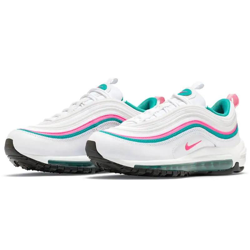 Sneakers da Donna Nike Air Max 97 Bianco Rosa Verde Turbo Scarpe Casual DC5223-100 36 5 miniatura 3