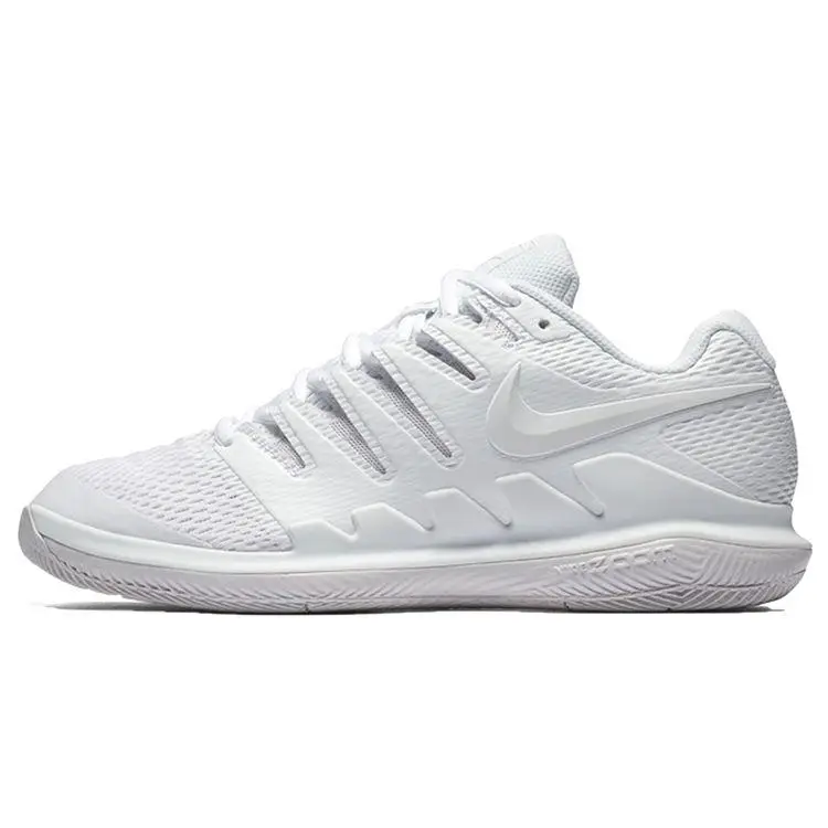 Sneakers da donna Nike Air Zoom Vapor X HC Triple White Grigio chiaro AA8027-101 35 5