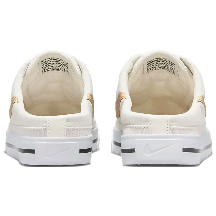 Sneakers da Donna Nike Court Legacy Mule Phantom Bianco Onice Crema Nero DB3970-002 38 miniatura 5