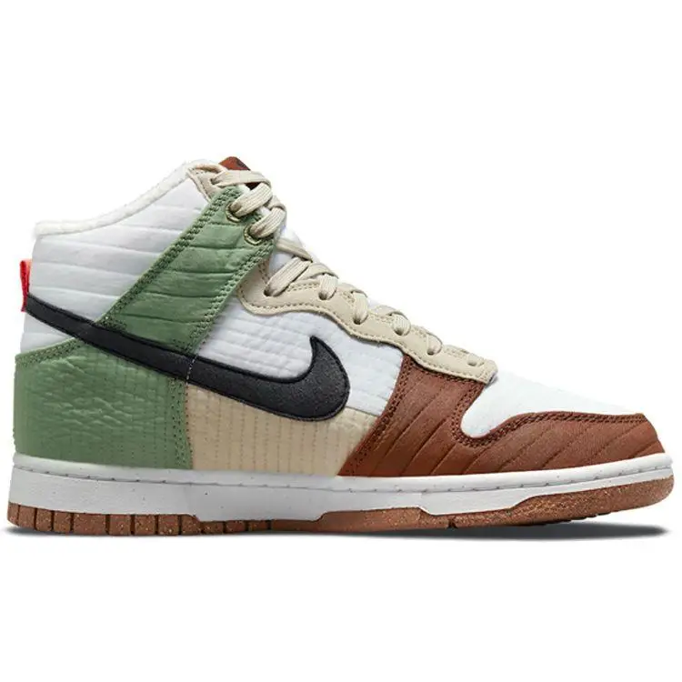 Sneakers da donna Nike Dunk High LX Next Nature Toasty Bianco Summit-White Nero DN9909-100 39 miniatura 5