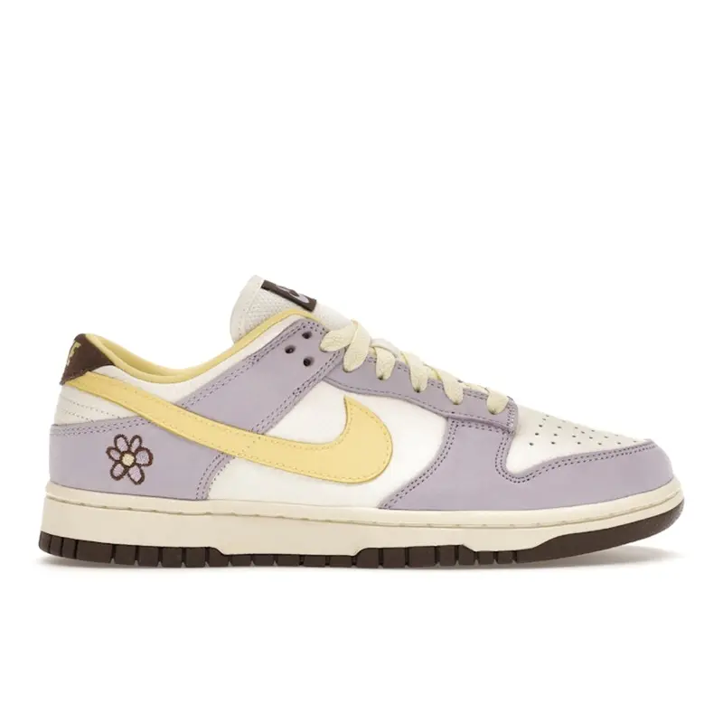 Sneakers da donna Nike Dunk Low Premium Lilac Bloom Viola Giallo Chiaro Vela FB7910-500 38