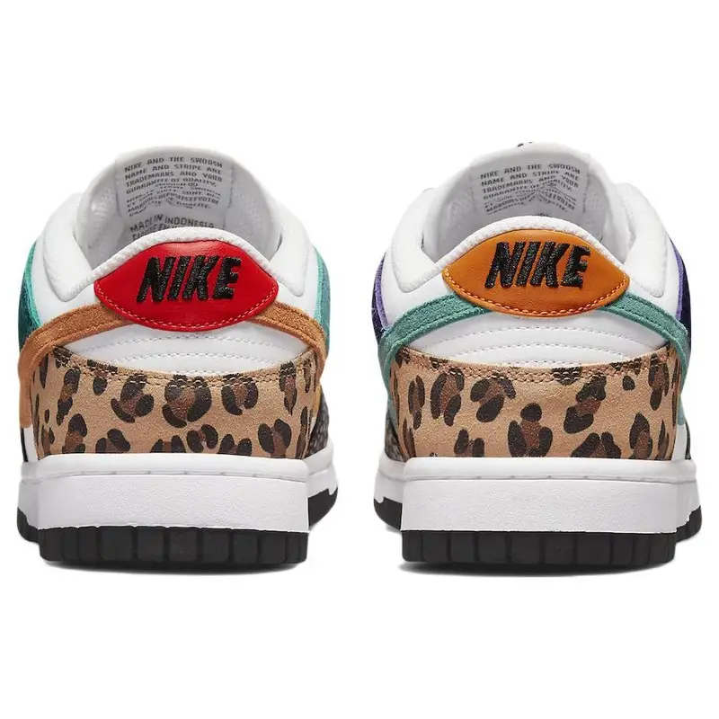 Sneakers da Donna Nike Dunk Low SE Safari Mix Bianco Washed-Teal Electro-Viola DN3866-100 36.5 miniatura 4