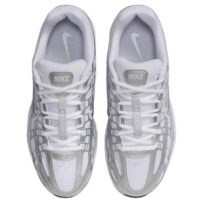 Sneakers da donna Nike P 6000 Bianco Tinta Blu Vela Argento Metallizzato BV1021-106 40 5 miniatura 4