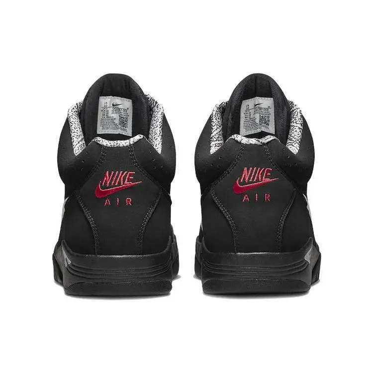 Nike Sneakers Uomo Air Flight Lite Mid Nero, Bianco e Rosso Varsity miniatura 4