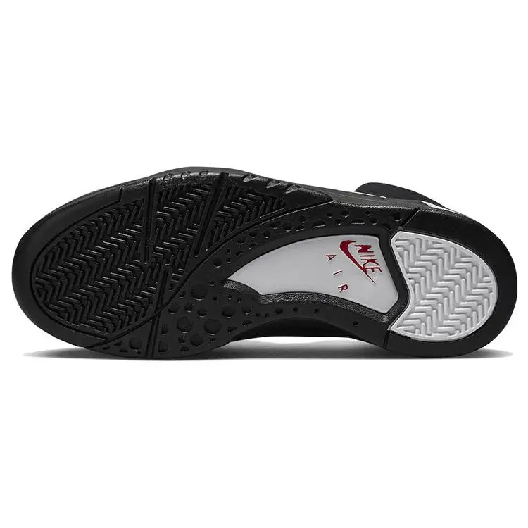 Nike Sneakers Uomo Air Flight Lite Mid Nero, Bianco e Rosso Varsity miniatura 5