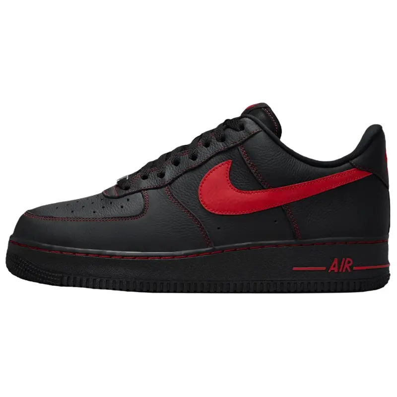 Sneakers da uomo Nike Air Force 1 07 LV8 Bred Nero Rosso Universitario HQ2037-005 44