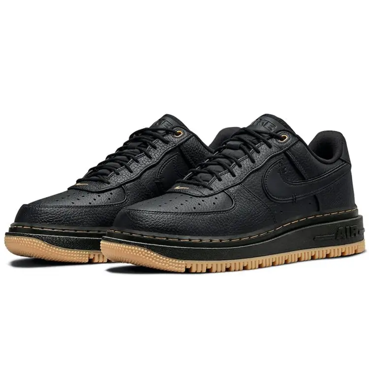 Sneakers da Uomo Nike Air Force 1 Luxe Nere Gomma Bucktan Giallo-Gomma DB4109-001 39 miniatura 4